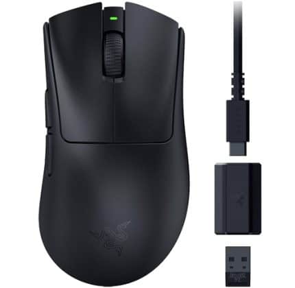 Razer Deathadder v3 Hyperspeed -  Negro - Wireless