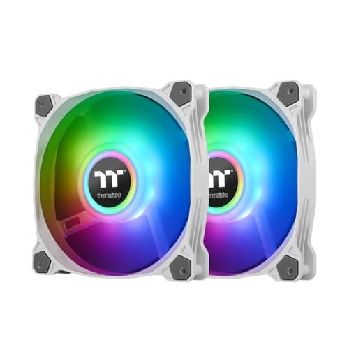 Thermaltake Pure Duo 12  ARGB Sync Pack de 2 Blanco
