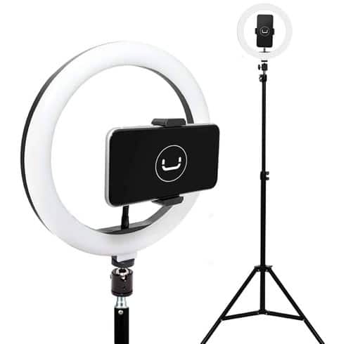 Anillo de Luz UNNO TEKNO Light Kit 10'' con tripode  -  Holder telefono - PH1802BK