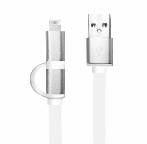 Cable Argom Tech 2 en 1 Lighting & Micro USB - 1m -  ARG-CB-0058
