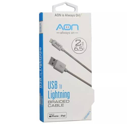 Cable AON USB-C a USB-C 2mts - Negro - AO-CB-5018