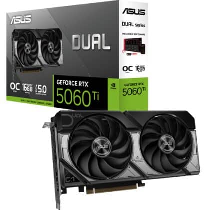 Asus Dual GeForce RTX 5060 TI OC 16 GB