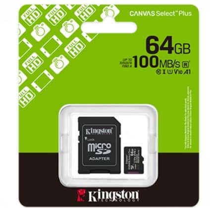Micro SD Kingston Canvas Select Plus 64GB - SDCS3/64GB