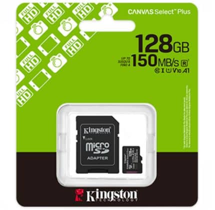 Micro SD Kingston Canvas Select Plus 128GB - SDCS3/128GB