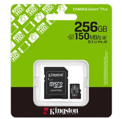 Micro SD Kingston Canvas Select Plus 256GB - SDCS3/256GB