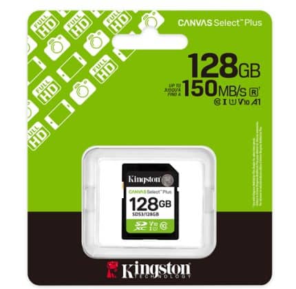 SD Kingston Canvas Select Plus 128GB - SDS3/128GB