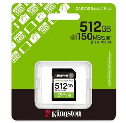 SD Kingston Canvas Select Plus 512GB - SDS3/512GB